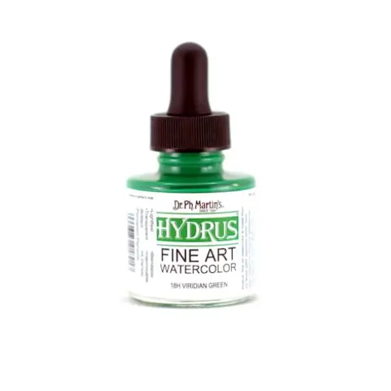 Dr. Ph. Martin's&reg; Hydrus&trade; Fine Art Watercolor, 1oz. 18H Viridian Green {1}
