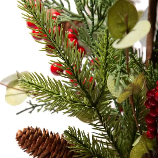 Glitzhome&reg; Christmas Pine, Eucalyptus & Berry Tree {8}