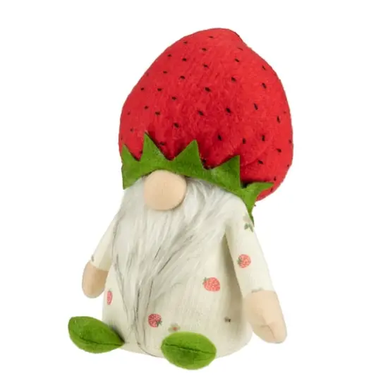 9.5" Green & Red Boy Springtime Strawberry Gnome {5}