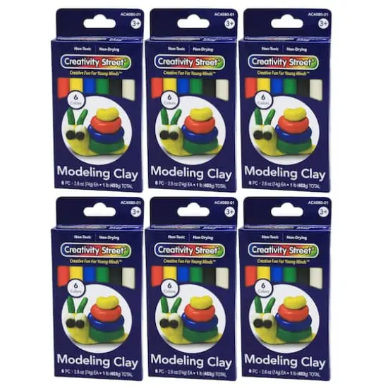 Creativity Street&reg; Extruded Modeling Clay Sticks, 6 Packs of 6 {1}