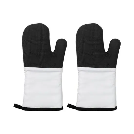 Craft Express Black & White Oven Glove Set {1}