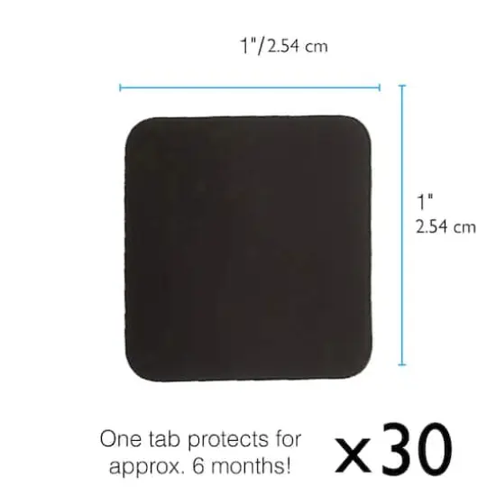 1" Anti-Tarnish Tabs, 30ct. by Bead Landing&trade; {5}