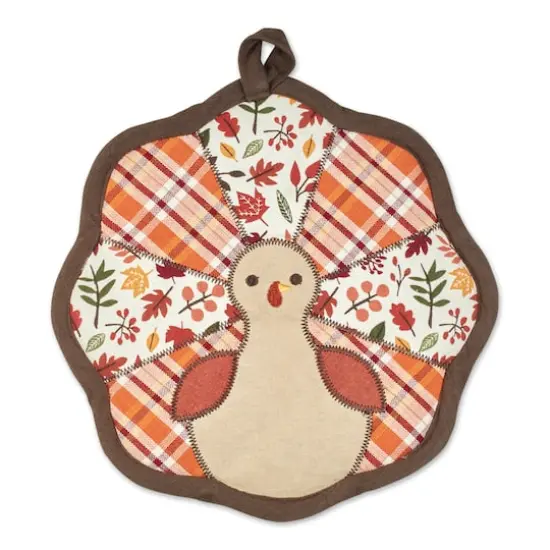 Thanksgiving Holiday Gobble Turkey Potholder Gift Set {5}