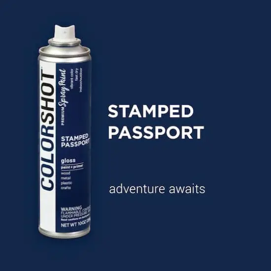 COLORSHOT&reg; Premium Gloss Spray Paint Stamped Passport {3}