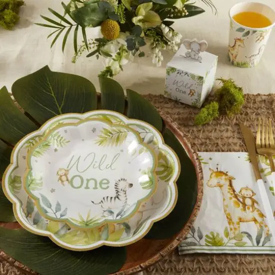 Kate Aspen 9" Safari Baby Premium Paper Plates Set, 16ct. {4}