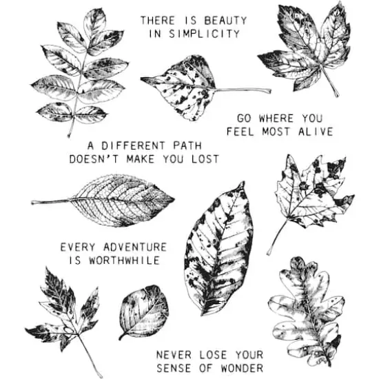 Stampers Anonymous Tim Holtz&reg; Nature's Wonder Cling Stamps {3}