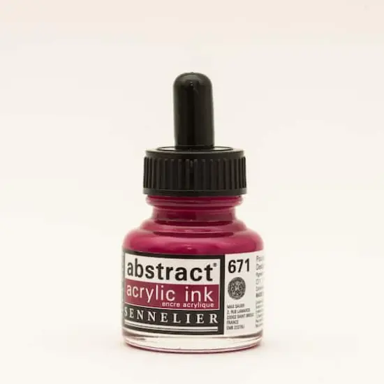 Sennelier Abstract Acrylic Ink, 30mL Deep Magenta {1}