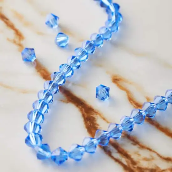 Preciosa Glass Crystal Bicone Beads, 6mm by Bead Landing&trade; Sapphire {3}