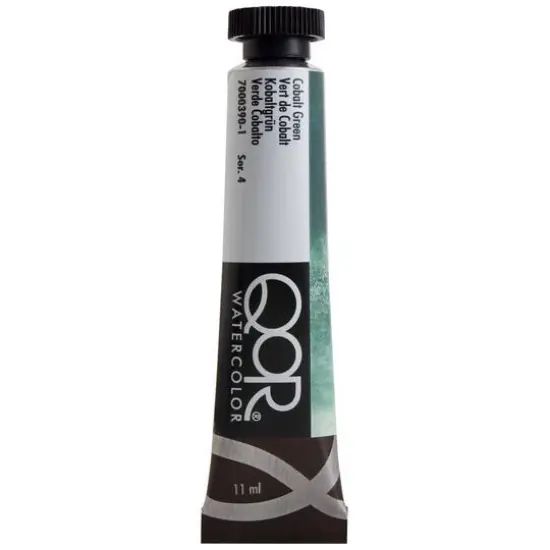 QoR&trade; Watercolor Tube, 11mL Cobalt Green {1}