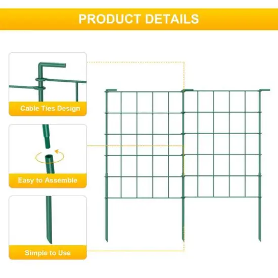 NEX&trade; Green Rustproof Folding Fence, 20ct. {6}