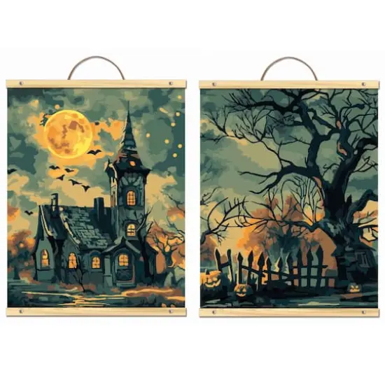 8" x 10" House & Tree Paint-by-Number Kit by Artist's Loft&reg; {1}