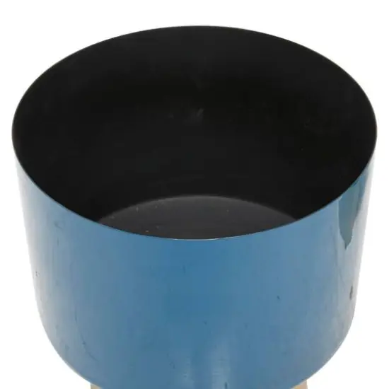 Blue Modern Planter, Set of 3" 10", 11", 9" {6}