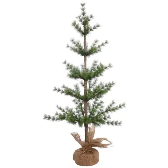 3ft. Unlit Split Venetian Pine Artificial Christmas Tree in Burlap Base {1}