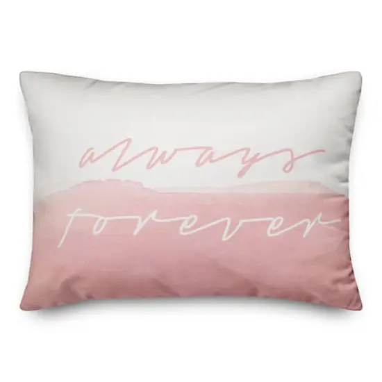 Pink Always Forever Throw Pillow {1}
