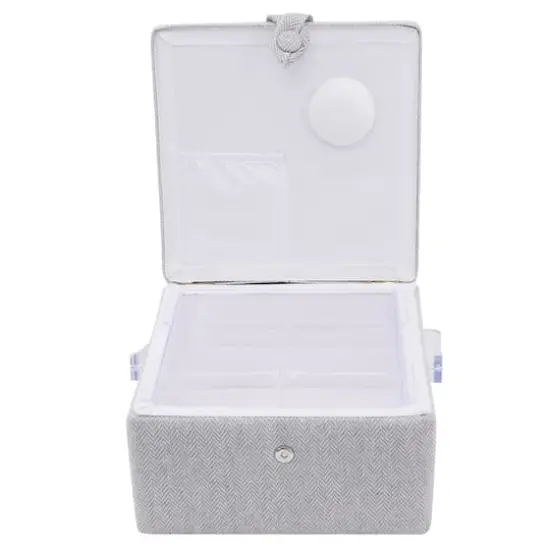 Gray Square Sewing Basket by Loops & Threads&reg; {4}