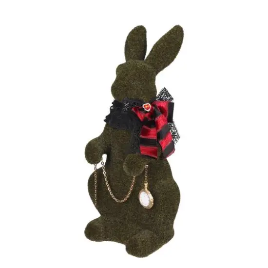 18" Faux Grass Tabletop Bunny with Scarf & Pocket Watch by Ashland&reg; {8}