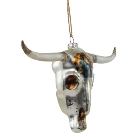 Longhorn Glass Christmas Ornament {6}