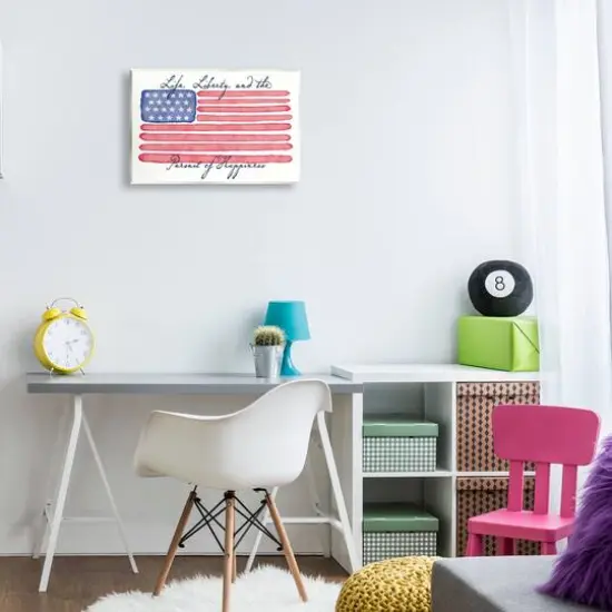 Stupell Industries All American Patriotic Phrase Wall Plaque Art {3}