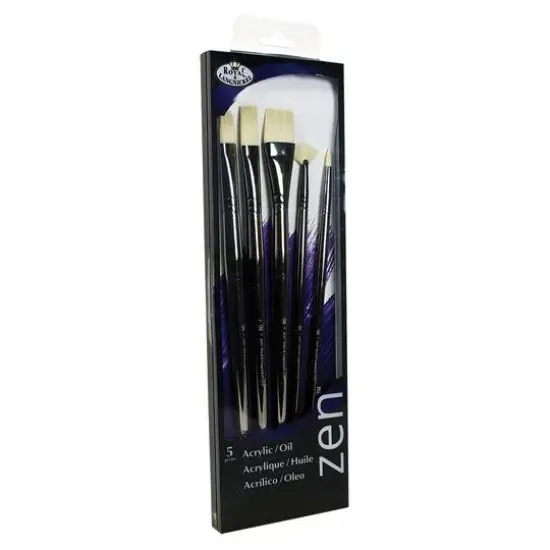 Zen&trade; 33 Long Handle Royal Brush Acrylic & Oil Set {1}