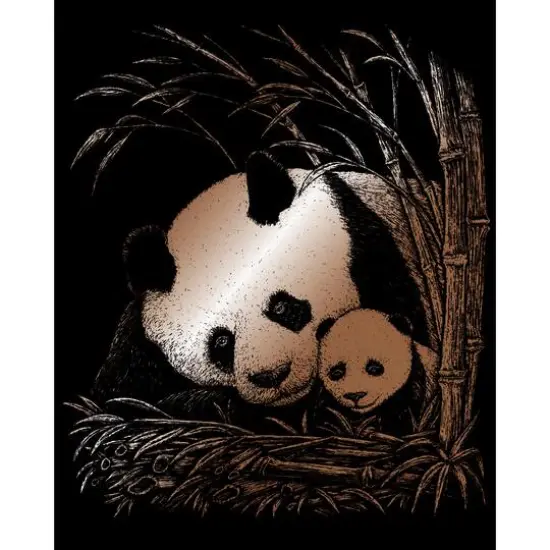 Royal & Langnickel&reg; Panda & Baby Copper Foil Engraving Art Kit {3}
