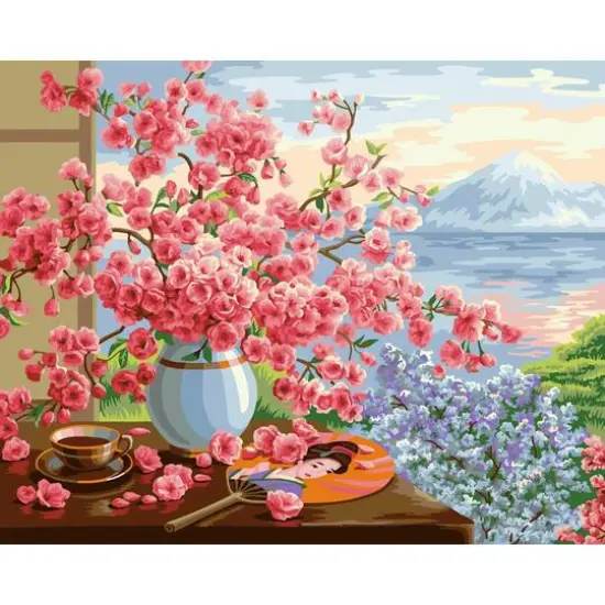 Crafting Spark Sakura Bouquet Painting by Numbers Kit {1}