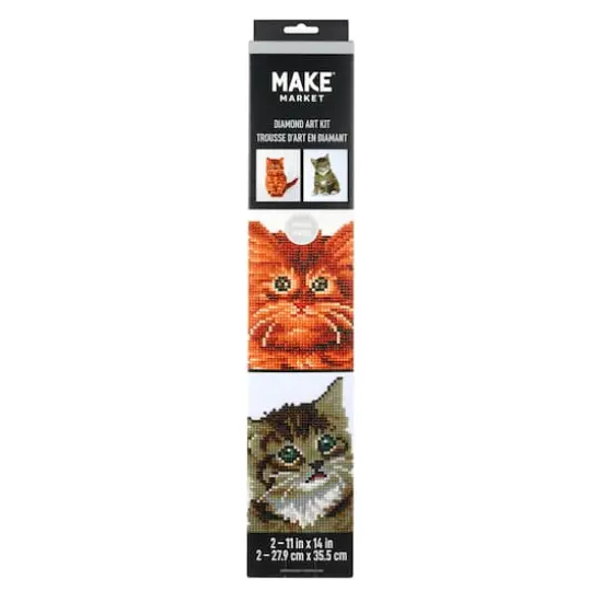 Duo Cat Diamond Art Kit by Make Market&reg; {6}