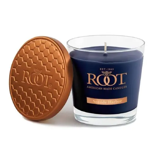 Root Candles 6.3oz. Small Scented Honeycomb Veriglass Jar Candle Seaside Harbor {1}