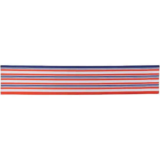 71" Red, White & Blue Striped Table Runner {1}