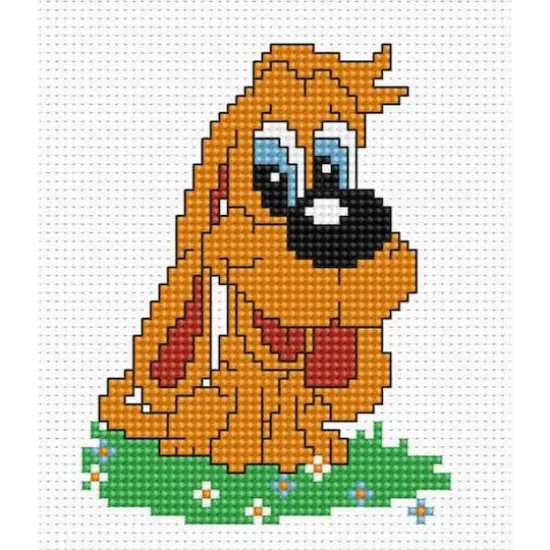 Luca-s Puppy Counted Cross Stitch Kit {1}