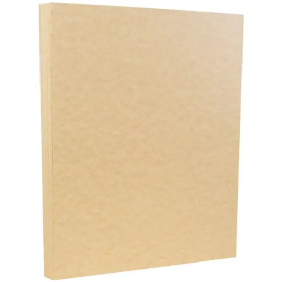 JAM Paper 8.5" x 11" Parchment Cardstock, 50 Sheets Brown {1}