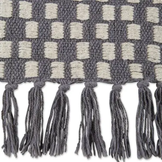 DII&reg; Gray Urban Check Throw {3}