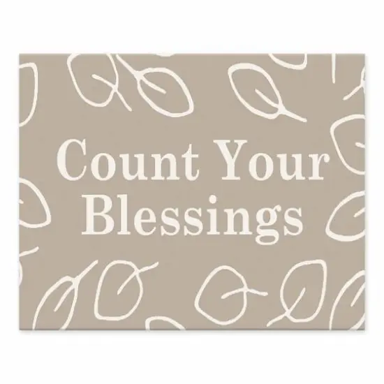 Count Blessings Tabletop Canvas {1}