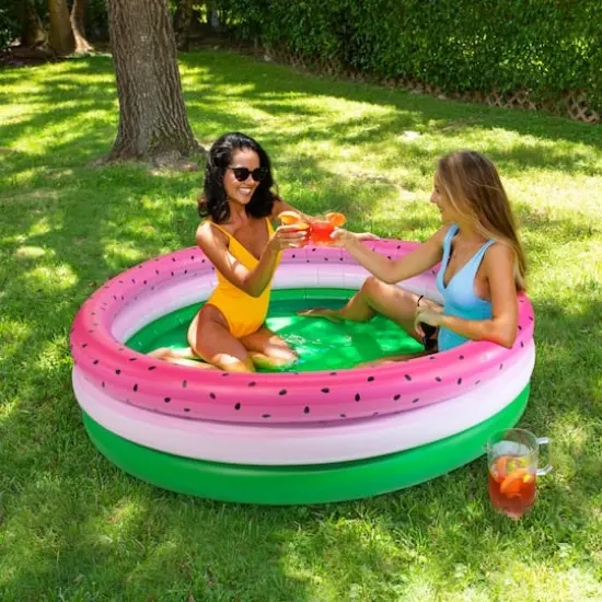 PoolCandy 5ft. Watermelon Inflatable Sunning Pool {3}