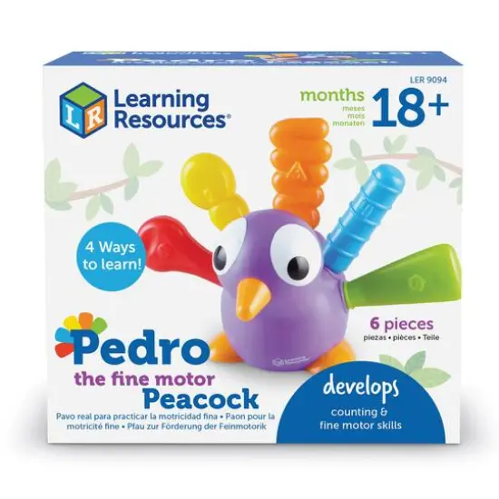 Learning Resources Pedro the Fine Motor Peacock {6}