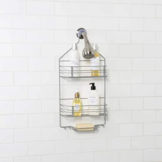 Bath Bliss Gray 2 Tier Shower Caddy {5}