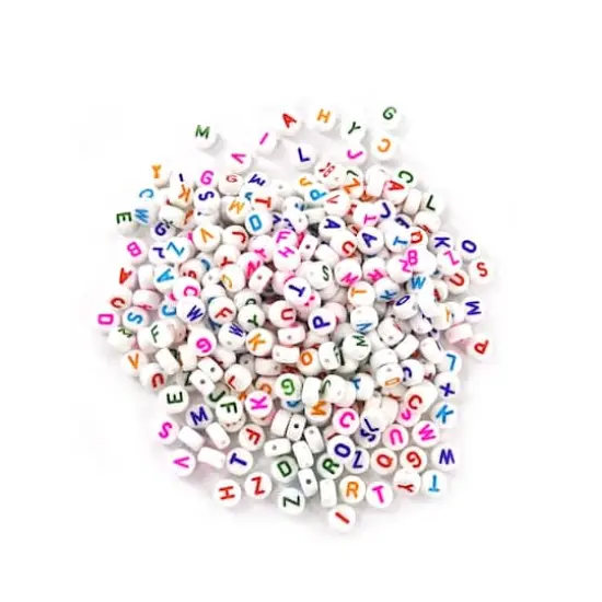 7mm Colorful Alphabet Round Beads by Creatology&trade; {4}