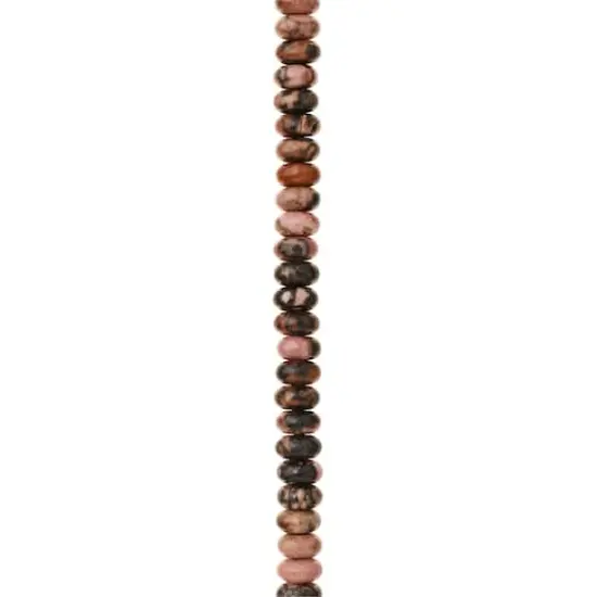 Rhodonite Rondel Beads by Bead Landing&reg;, 6mm {1}