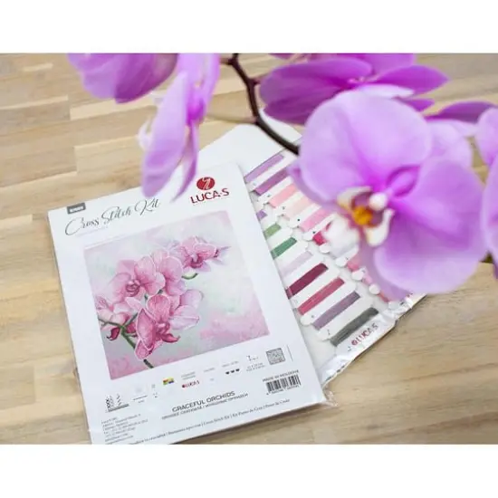 Luca-s Graceful Orchids Counted Cross Stitch Kit {9}