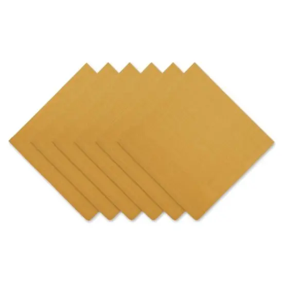 DII&reg; Solid Oversized Napkin, 6ct. Honey Gold {1}