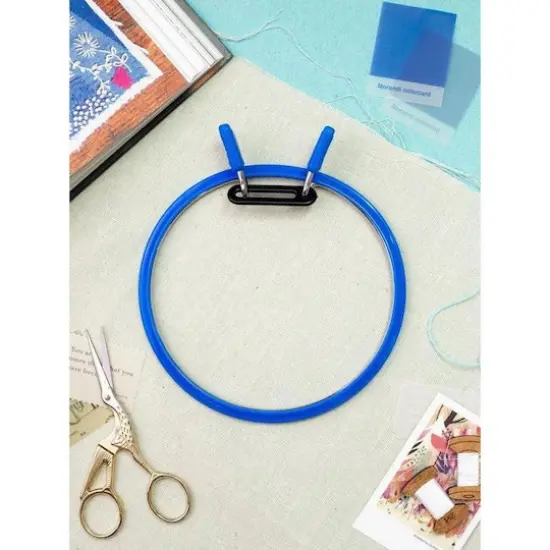 Nurge 8" Spring Metal Embroidery Hoop Deep Blue {4}