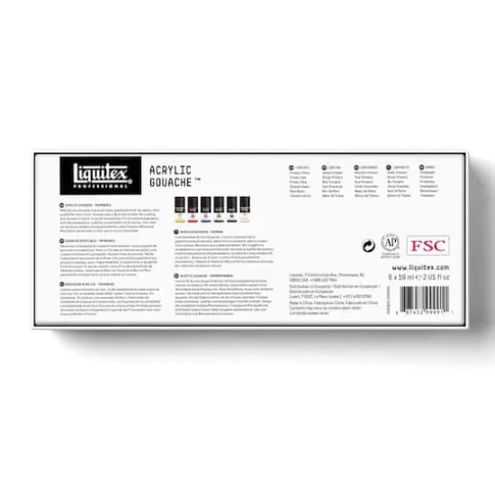 Liquitex&reg; Professional Primaries 2oz. Acrylic Gouache, 6ct. {3}