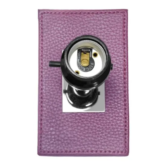 Lalia Home Lexington 21" Leather Home D&eacute;cor Table Lamp Purple {9}