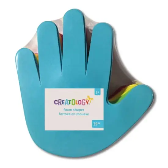 6.5" Primary Hand Foam Shapes, 35ct. by Creatology&trade; {3}