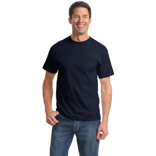 Port & Company&reg; Tall Essential T-Shirt Navy {4}