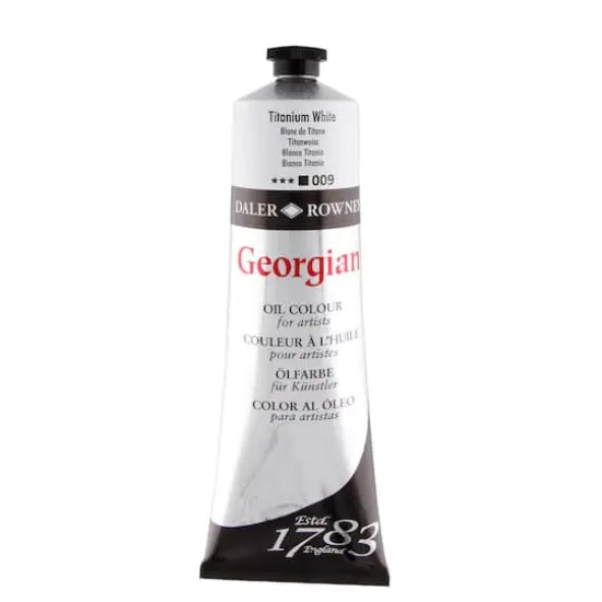 Daler-Rowney&reg; 225mL Georgian Oil Paint Titanium White {1}