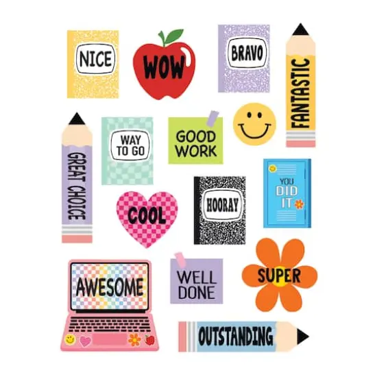 Teacher Created Resources® Cool for School Stickers, 12 Packs of 90 {5}