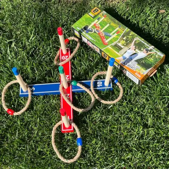 Giant Quoits Wooden Ring Toss Game {3}