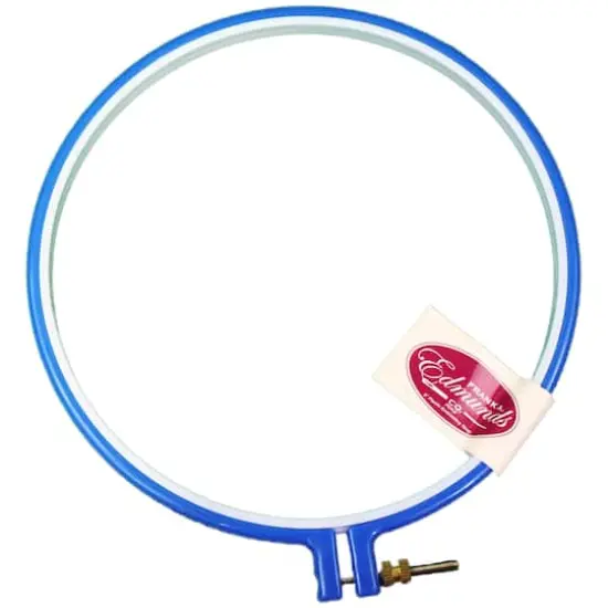 Frank A. Edmunds 8" Blue Plastic Embroidery Hoop {1}