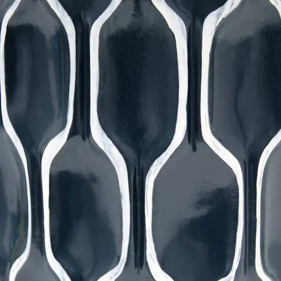 Lalia Home 22" Blue Moroccan Table Lamp with Fabric White Shade {8}