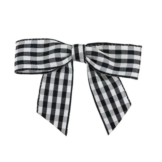 JAM Paper 7/8" Gingham Check Twist Tie Bows, 100ct. {1}